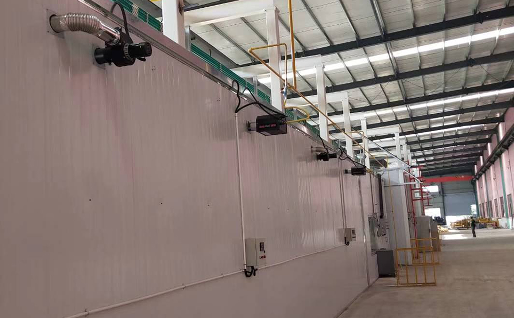 泰安水漆结构件燃气加热系统案例