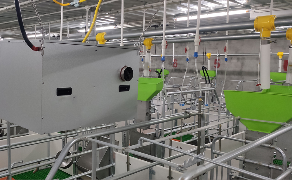 重庆新希望养猪场燃气暖风机案例